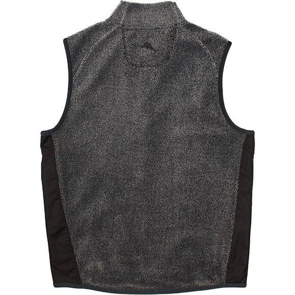 Tommy Bahama Men's Big & Tall 3XB Coal Cascade Cozy Plush Full Zip Vest Pockets - Picture 3 of 7